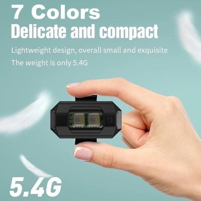 Lampu LED Kedip Model Pesawat Mobil Sepeda Motor Flash USB Charger