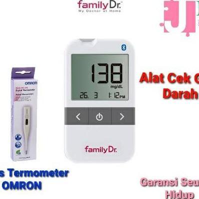 Alat Cek Gula Darah Family Dr Blood Glucose Gratis Thermometer OMRON