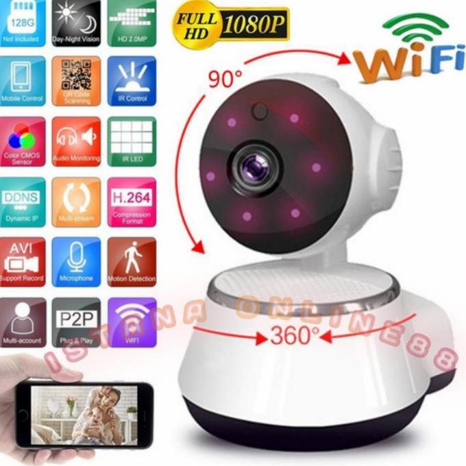 Instancodbisa- Ip Camera V380 Cctv Wireless Ip Mini Camera Wifi Smart Net Cam