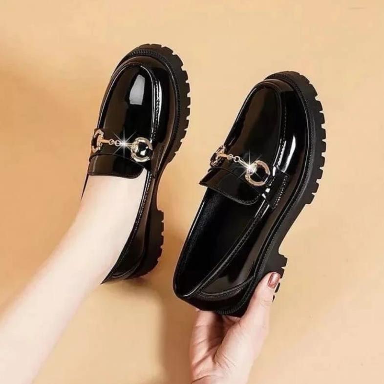 OFFICIAL SEPATU DOCMART WANITA KULIT HITAM GLOSY SEPATU CASUAL IMPORT PREMIUM