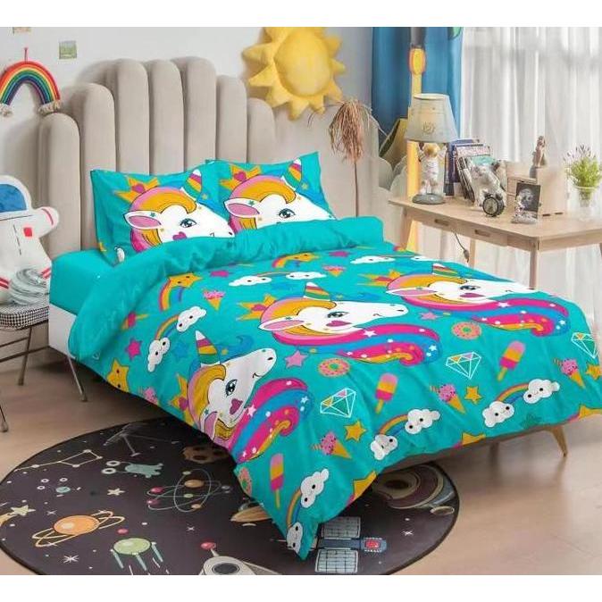 Instancodbisa- Selimut Anak Motif Kuda Poni Cantik 140X200 Impor Termurah