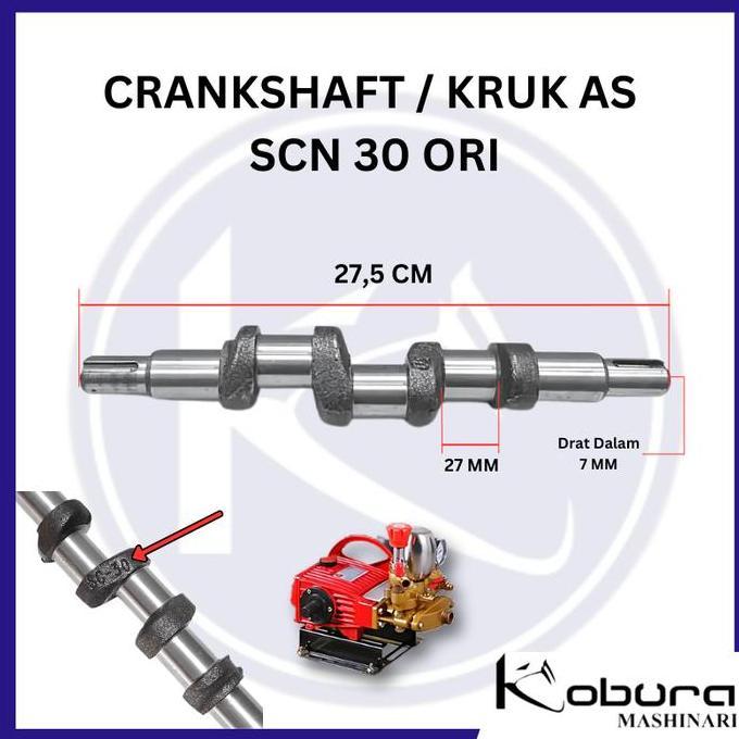 Crankshaft Kruk As Sanchin SCN 30 ORI Original Asli Mesin Power Sprayer Sanchin SCN SC 30
