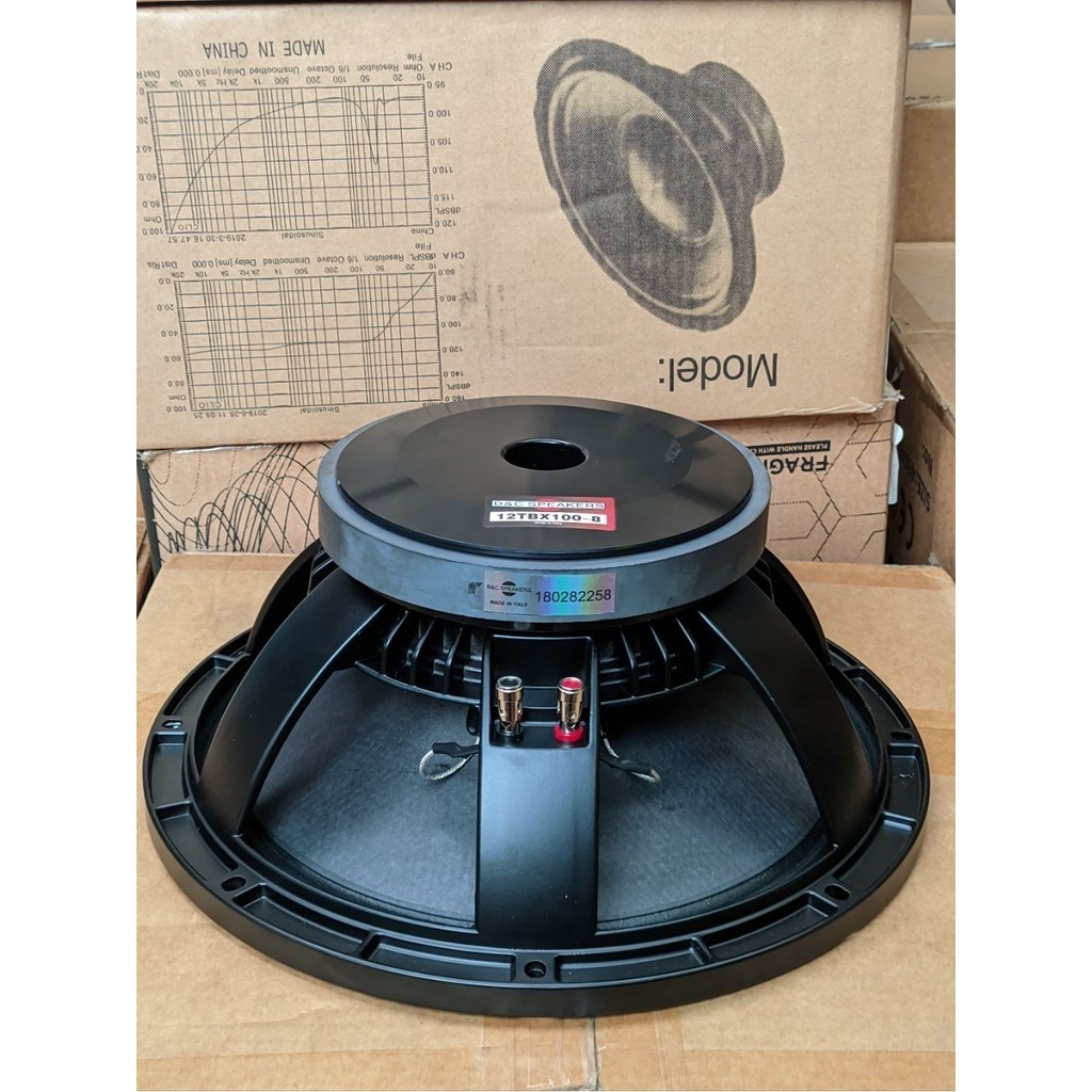 speaker 12 inch BNC 12TBX100-8 VC 3IN GRADE A++ / SPEAKER B&C 12TBX100-8 ORIGINAL DAUN COATING ORIGI