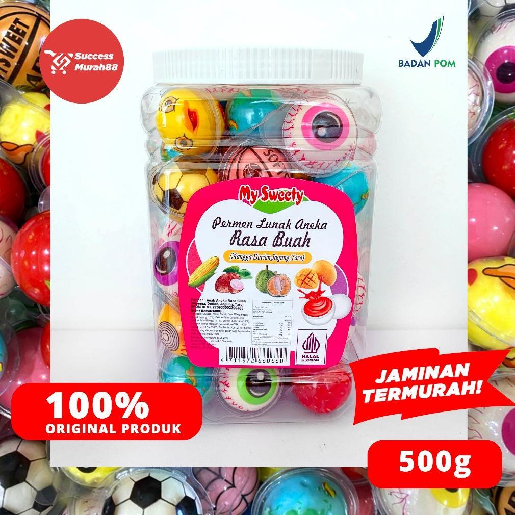 PERMEN LUNAK HALAL 50PCS VIRAL TIKTOK MY SWEETY ANEKA RASA BUAH
