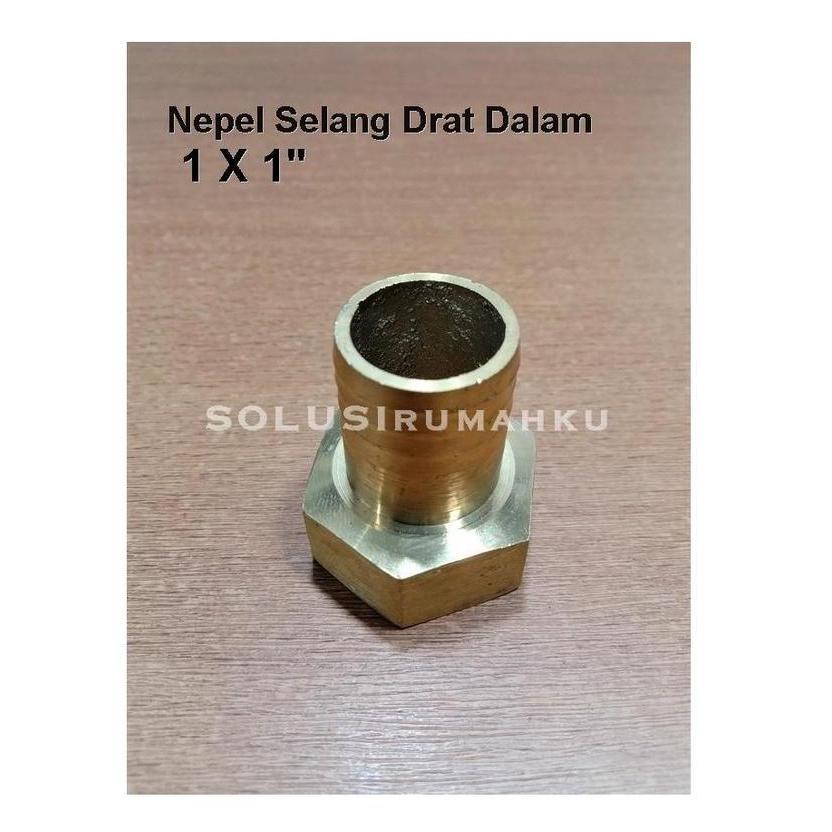 Indah- Nepel Drat Dalam Drat 1" Untuk Selang 1" Nepple Nipel Selang Air