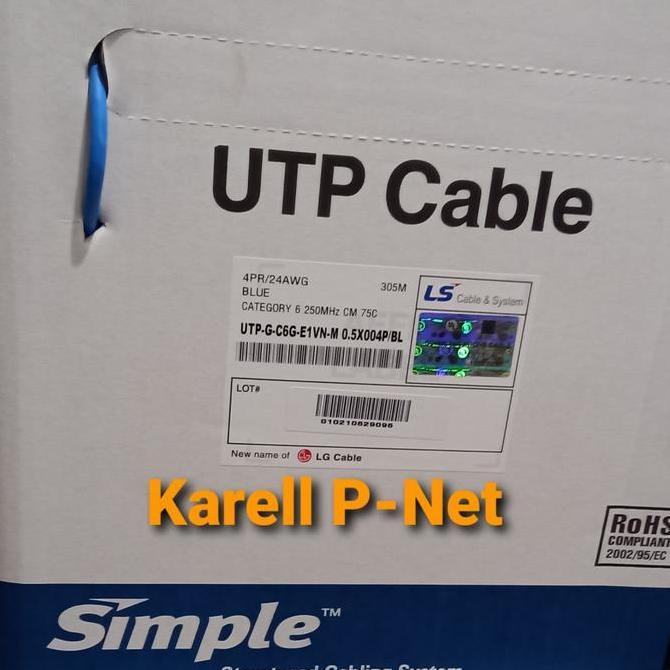 TERMURAH - kabel LS cat 6 / kabel lan LS cat6 / utp ls cat6