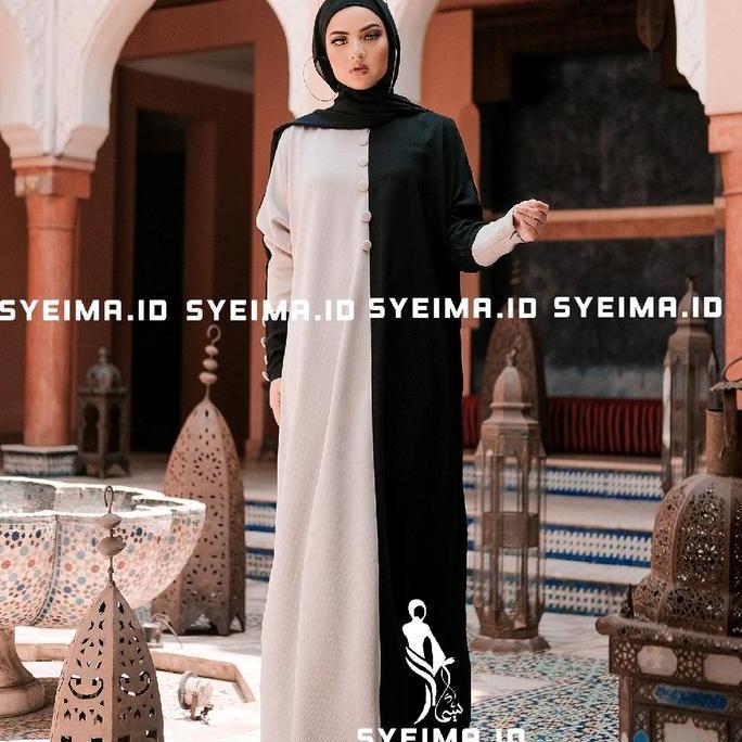 DV394 - Belgin Abaya Exclusive Original by Syeima.id Abaya dubai ori abaya saudi abaya jubah abaya b
