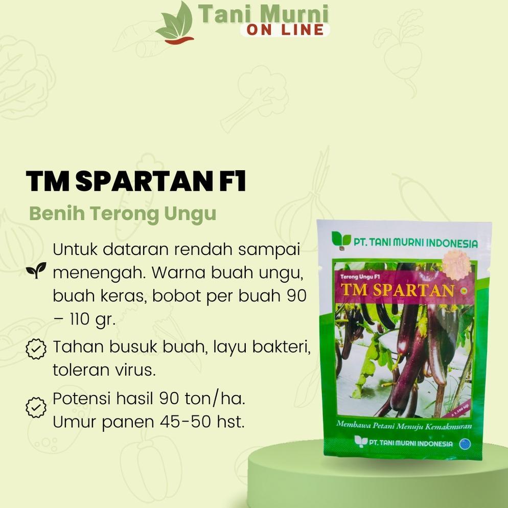 BenihTerong Ungu TM SPARTAN Tani Murni 1100 Biji