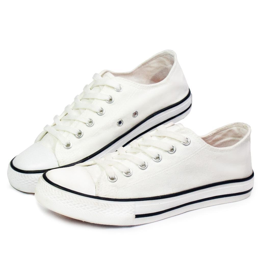 NEW Zeodda Yejie Sepatu Kanvas Putih Hitam Unisex 1012