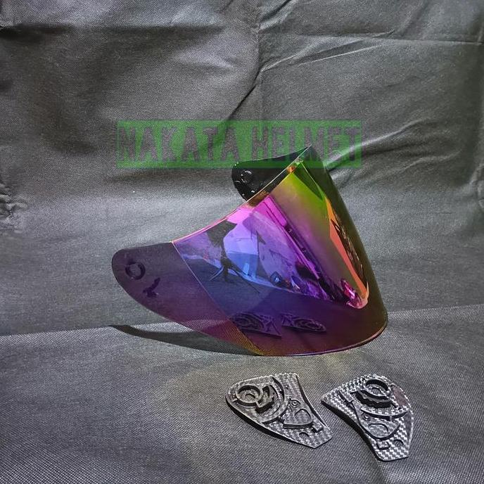 Cod,Bisa- Kaca Helm G2 Optimax Flat Visor Helmet G2 Optimax Hitam Red Gold Blue Bening