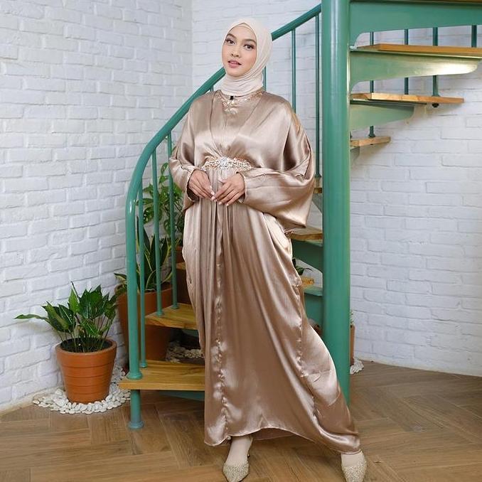 Instancodbisa- Missnomi - Khaleeda Kaftan / Kaftan Gamis / Kaftan Lebaran / Kaftan Wanita Muslim Pan