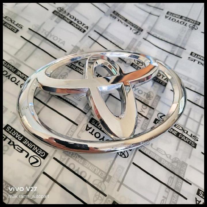 GRATIS ONGKIR EMBLEM LOGO GRILL DEPAN TOYOTA YARIS BAKPAO VIOS GEN 2 2006-2012 14CM PART 75311-OD150