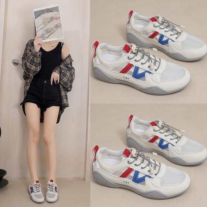 Terpopuler- [Df Footwear] Df 694 Sepatu Wanita Sneakers Wanita Putih Premium Quality Casual Shoes