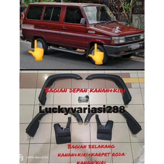 KIELOZA over Fender Plastik Kijang Grand/Kijang Super/Kijang Jantan Long/Short Aksesoris Baut Car