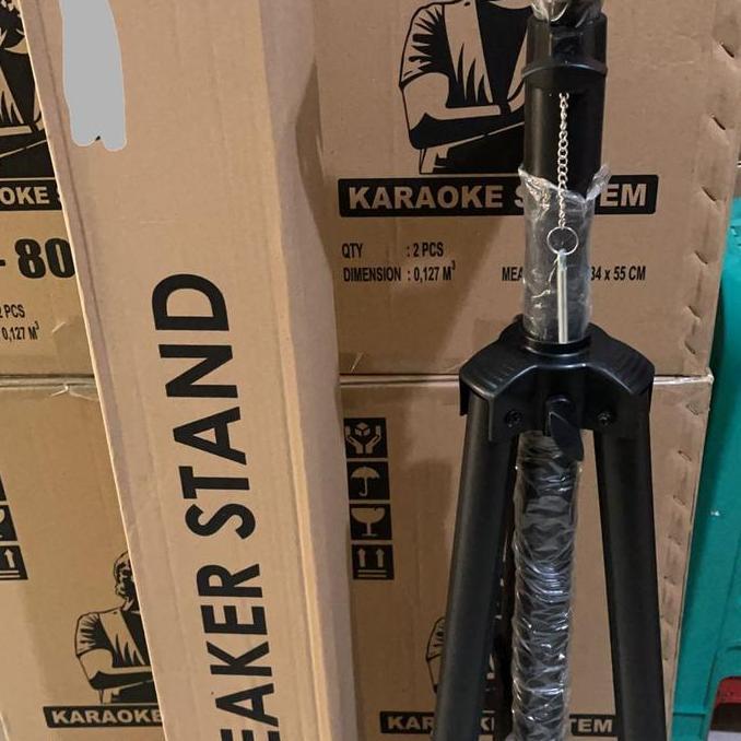 promo stand speaker aktif tripod portable