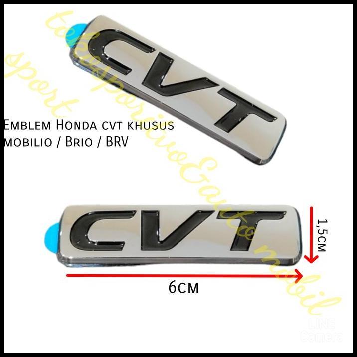 TERMURAH EMBLEM TULISAN HONDA CVT MOBILIO BRV BRIO CHROME HONDA CVT
