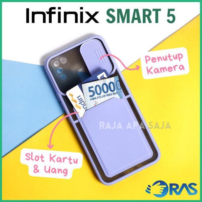 Soft Case INFINIX SMART 5 Dompet Kartu Silikon Casing Infinik Smart5