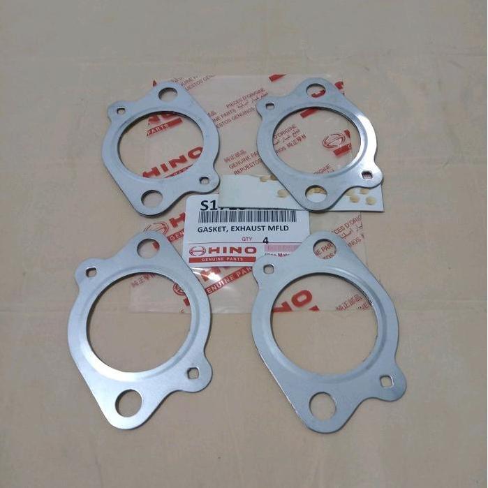 Paking Exhaust Manifold Isi 4Pc Dyna 130 Ht Dutro Gasket Api Mesin 130Ht Packing Pak Api Manifol Man