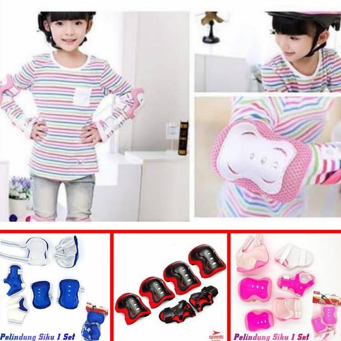 TERLARIS Deker Pelindung Lutut & Siku - Deker Sepatu Roda Anak - Deker Anak BISA GOSEND
