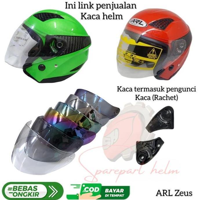 Byxc- Kaca Helm Arl Zeus Visor Helm Arl Zeus