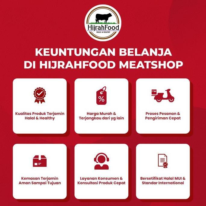 Bigwood- Hijrahfood Iga Tulang Muda Jando Sandung Lamur Sapi | Beef Brisket Bone Aus - 500 Gram