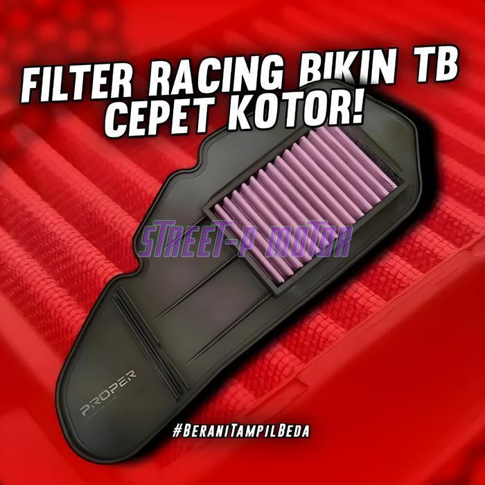 Filter Udara Proper Racing Line Semua Varian Motor Jaring Hybrid Motorcycle Filter  Udara Kain Origi