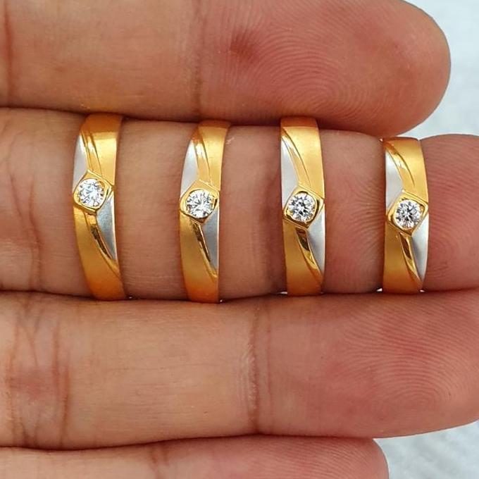 cincin kawin tunangan couple emas 70% 700 70 % variasi 2