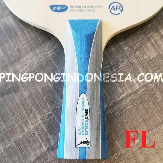 Gewo Robles Hinoki Ex-Carbon Off - Kayu Pingpong Blade Tenis Meja Bet