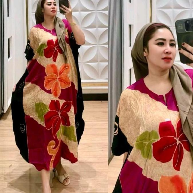 daster lowo pompom batik cap