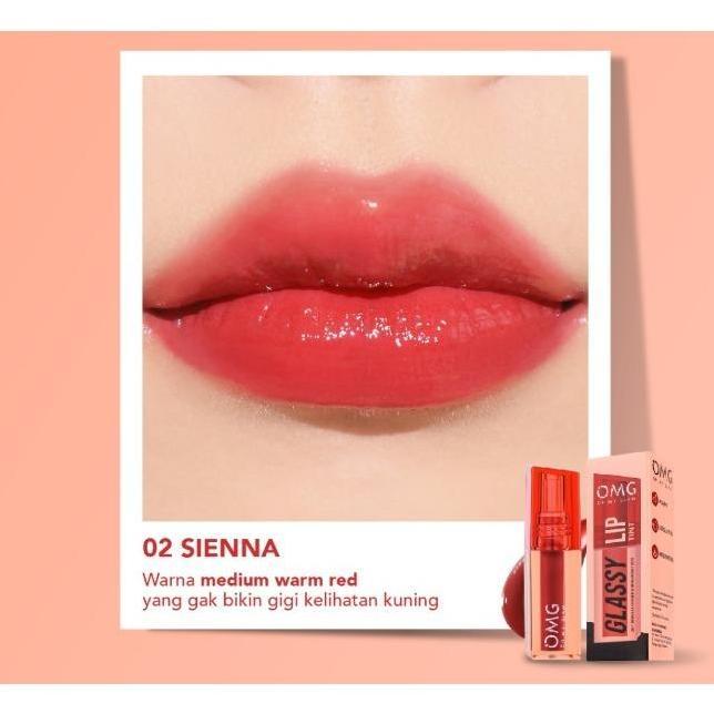 Lipen- Omg Oh My Glam Glassy Lip Tint 2G - Lip Tint Warna Intense Tahan 12 Jam Bpom Halal Skincare I