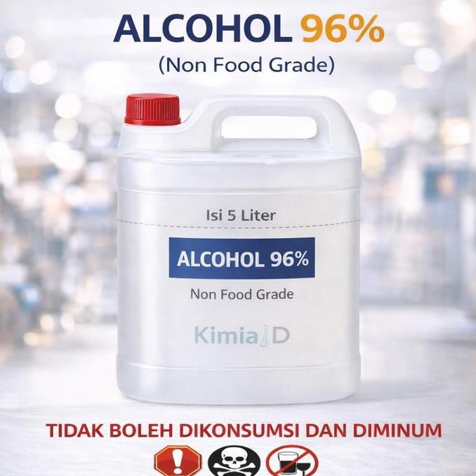 Hayuco- Kimiaid Alcohol 96% 1 Liter Sterilisasi Hand Sanitizer Non Food Grade Untuk Gojek & Grab Eth
