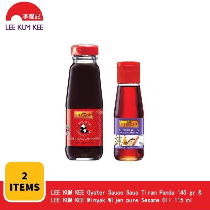 LEE KUM KEE Saus Tiram Cap Panda 145gr + LEE KUM KEE Minyak Wijen Murni 115ml