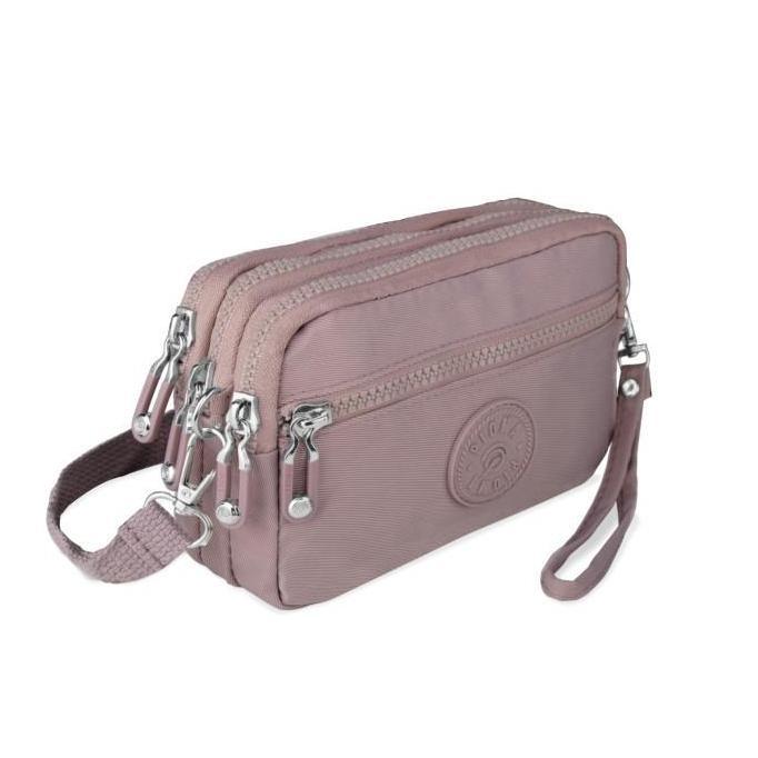 Alyee- Opiobags Tas Selempang Wanita 4 Resleting Tas Nylon - Pioma Eveline