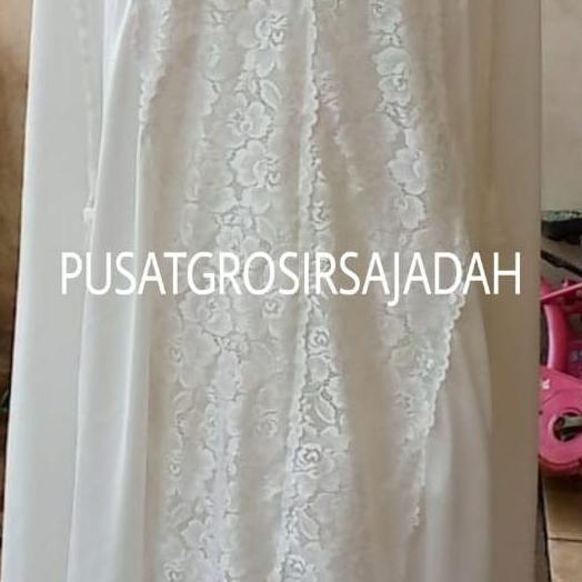 DV17 >> Mukena Silk Zara Premium BROKEN WHITE/PUTIH ORI SUPER LEMBUT/MUKENA HANTARAN MURAH