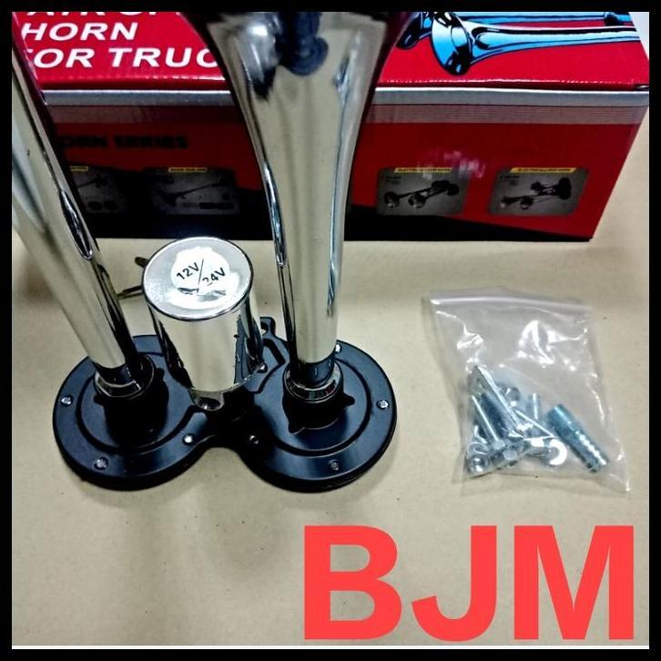 TERLARIS KLAKSON ANGIN TELOLET 2 CORONG 12 VOLT 24 VOLT 