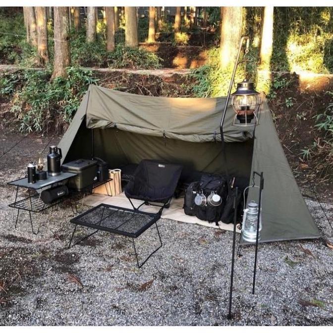 Terlaris Campkeun Tenda Bushcraft Outdoor Shelter Camping Dengan Lubang Cerobong Asap Dan Tanpa Alas