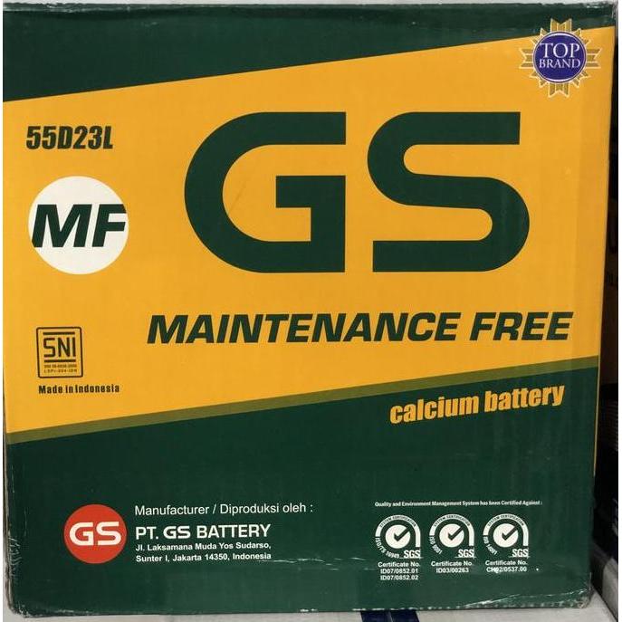 Terlaris Aki Gs Astra Mf/Kering 55D23L 12V 60Ah