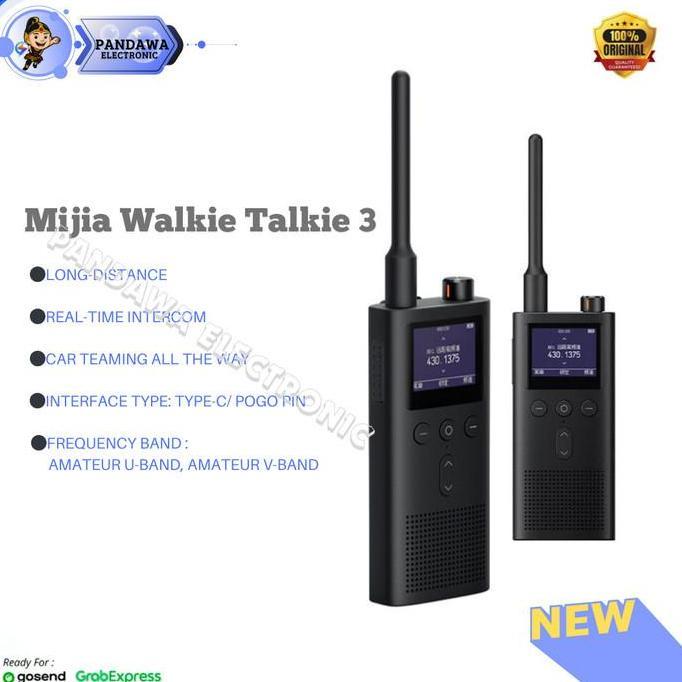 Terlaris Xiaomi Walkie Talkie 3 1.77 "Color Screen 5W Dual Mode 6Km Ht Intercom