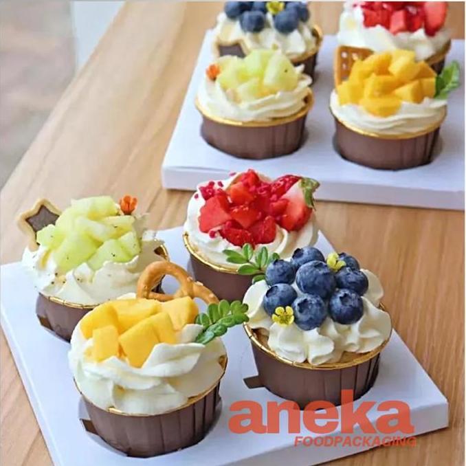 Kertas cupcake GOLD muffin SMALL (S) paper baking cup cake list