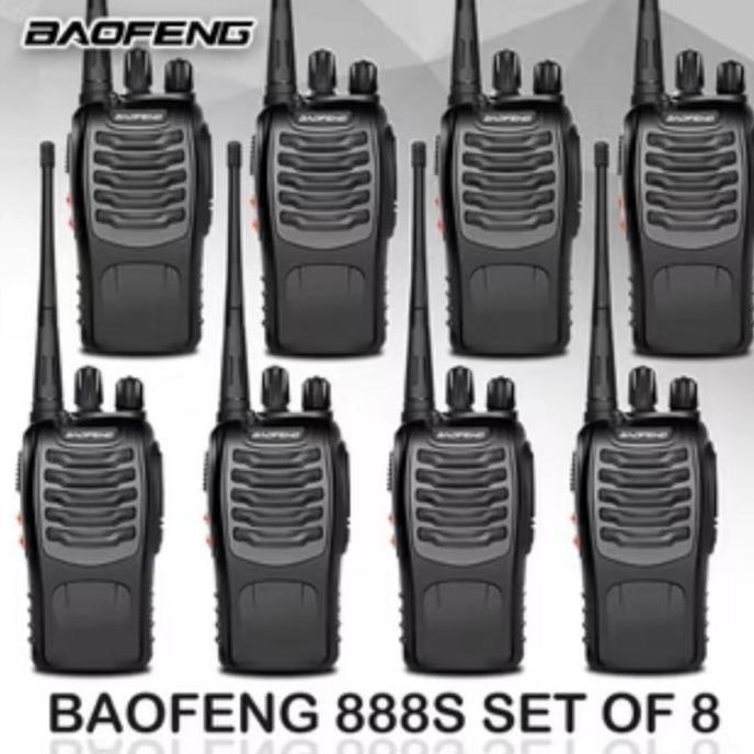 Terlaris Walkie Talkie Paket 8 Unit Baofeng 888S 888-S Ht Bf 888S Original