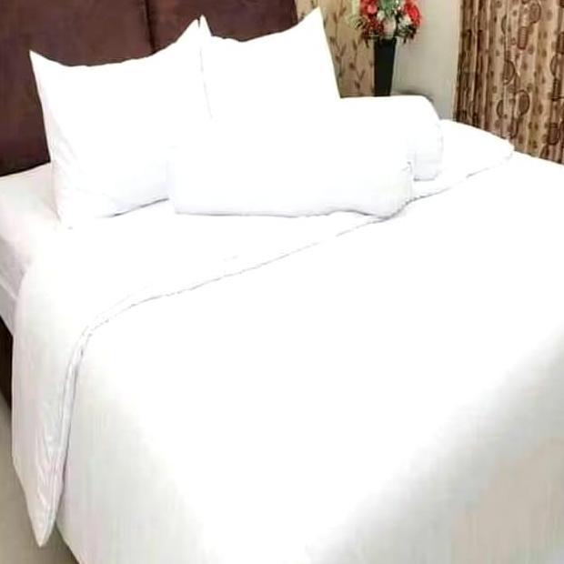 TERBARU - Bedcover Set T30 Rosewell Polos 140x200x30 Putih Tinggi 30 cm