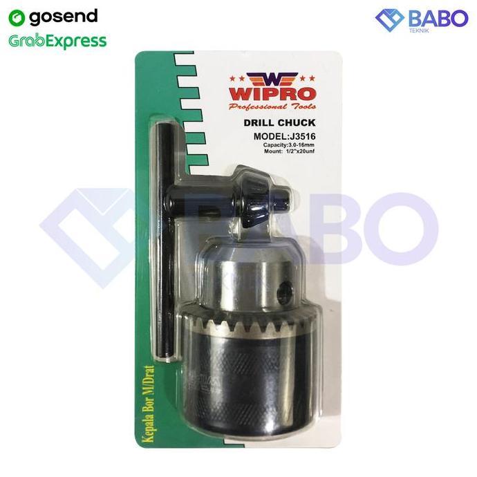 Kepala Chuck Bor Model Drat Size 16mm 16 mm WIPRO