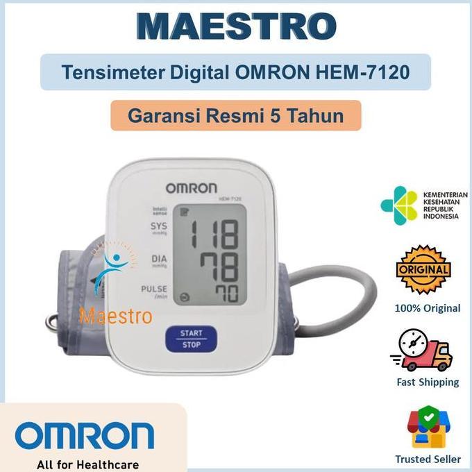 OMRON HEM-7120 Tensimeter Digital Alat Ukur Cek Tes Tensi Tekanan Darah HEM7120