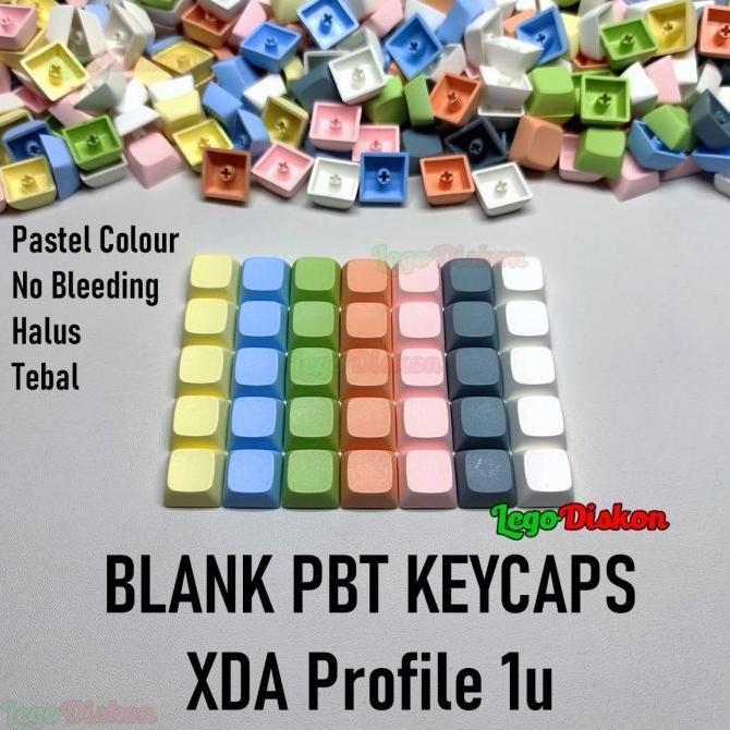 Saveyou- Blank Keycaps Pbt Xda Profile 1U Tebal Halus No Bleeding