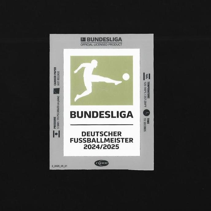 Patch Bundesliga Winners 24/25 (MUNCHEN). Deutscher Meister. Original Patch for Jersey.