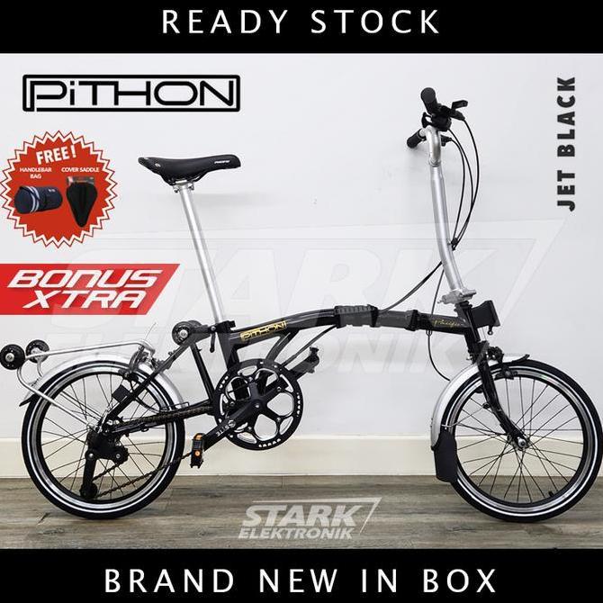 Pacific PITHON Trifold 16inch Sepeda Lipat Folding Bike (GOJEK/GRAB)