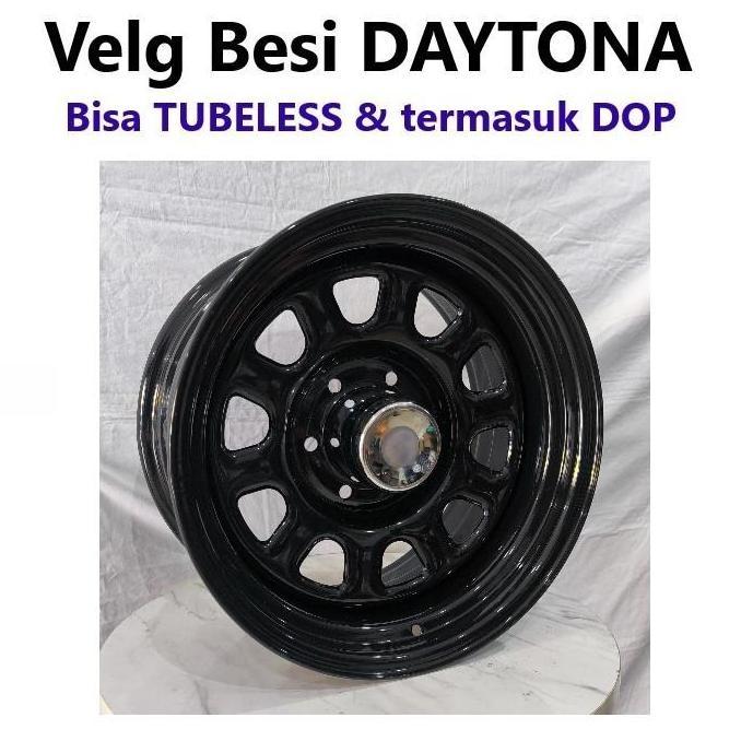 4pcs Velg Besi Daytona 17x9.0 6H 139.7 et0 Ring 17 R17 Lebar 9 Inci Mobil Toyota Hardtop Land Cruise