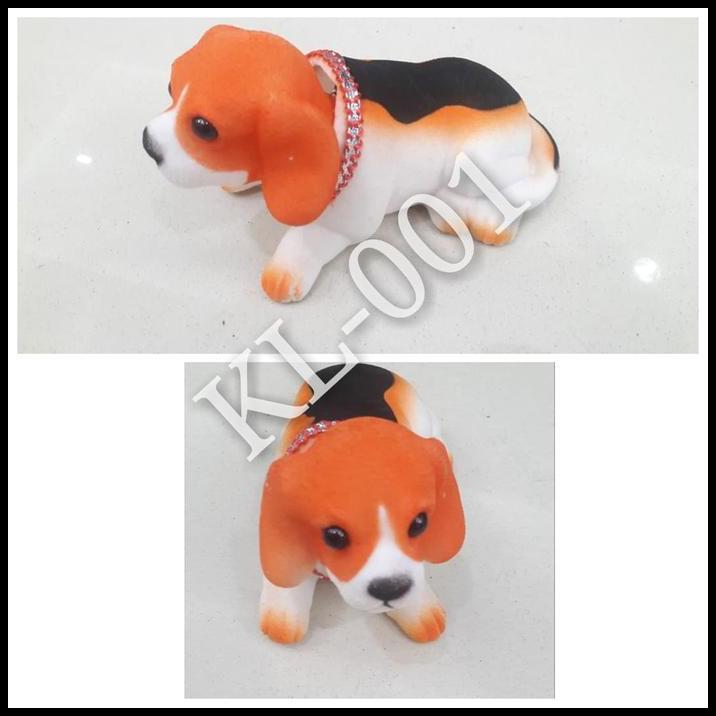 HOT DEAL BONEKA PAJANGAN DASHBOARD BONEKA GOYANG MOBIL MOTIF ANJING ORANGE