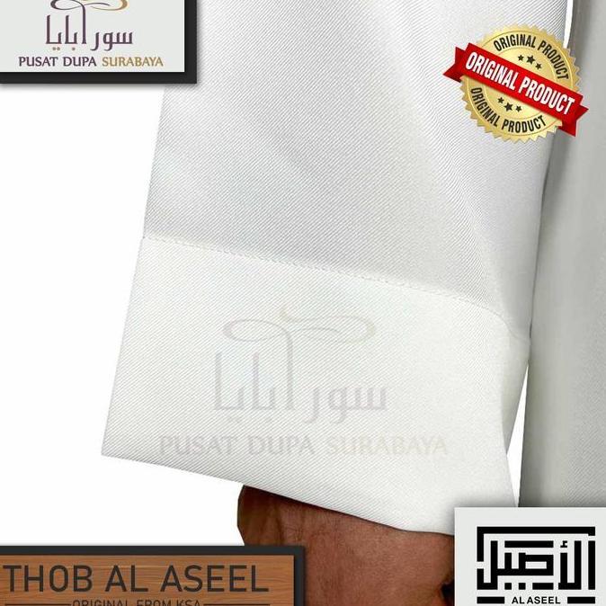 Awet Thobe Gamis Saudi Al Aseel Original /Pria/Jubah/Putih/Premium/Import
