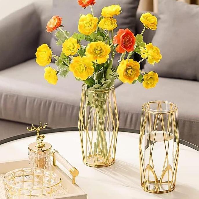 Vas bunga besar mewah tempat bunga dan hiasan meja hiasan ruang tamu pot bunga hias / Bouquet bunga 